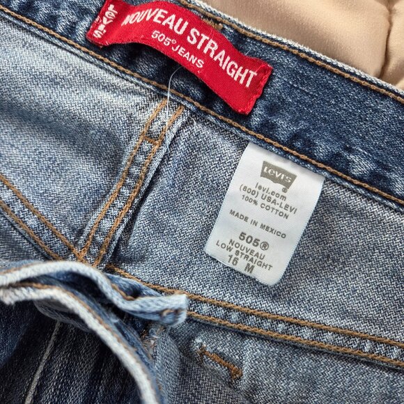 Levi's Y2K 505 Low Straight Leg Jeans Nouveau Size 16 - Picture 6 of 6
